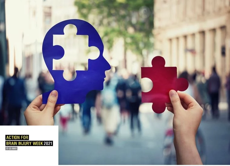 Cut out of head and puzzle piece
