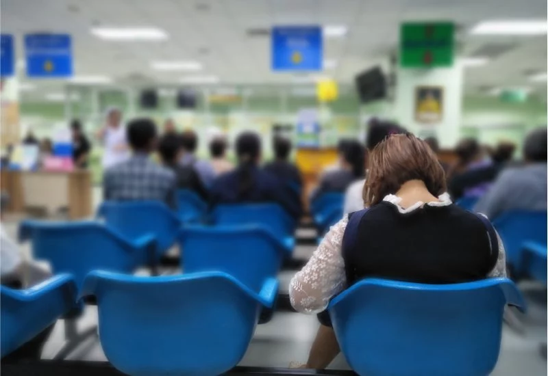 NHS waiting room