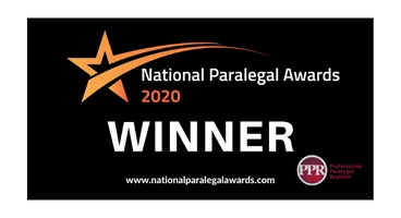 National paralegal awards 2020 winner logo