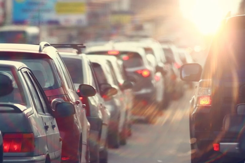 cars in traffic